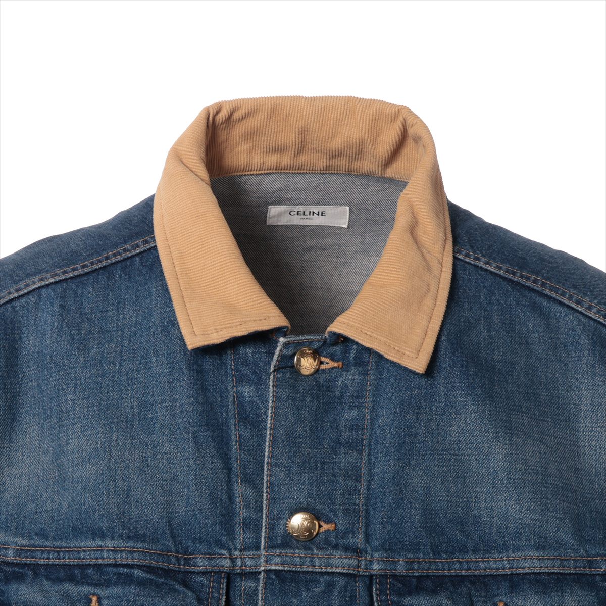 【関税込み】Givenchy ブルー Yoke デニムジャケット Yohji Yamamoto ペイント デニムジャケット | ブルー | FARFETCH JP