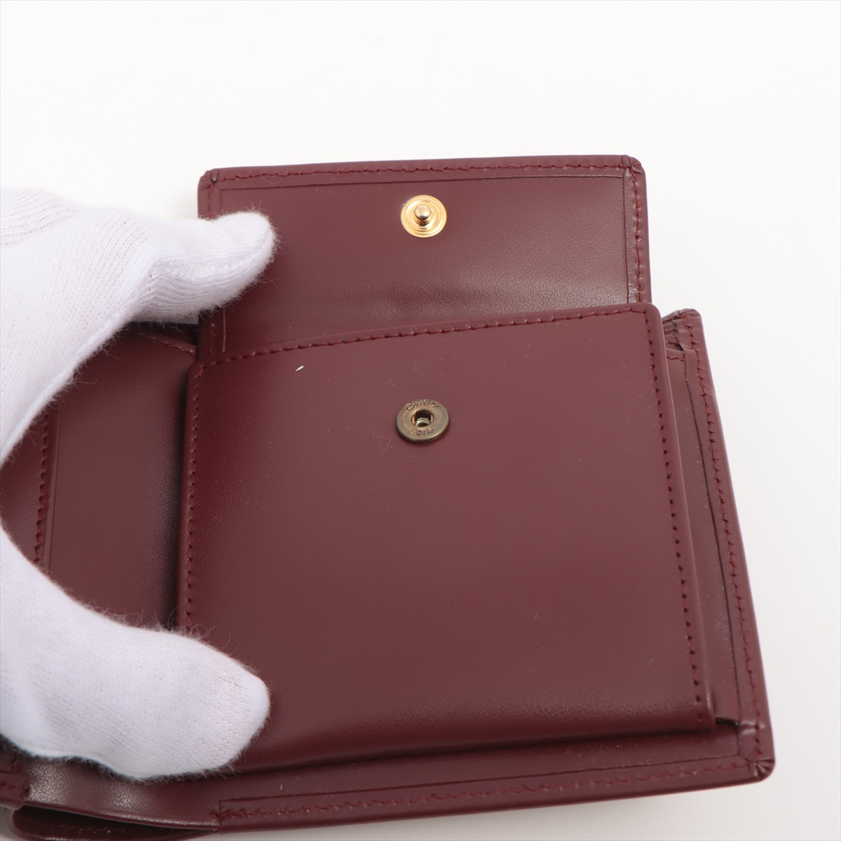 カルティエ マストドゥカルティエ 二つ折りウォレット L3000451 レザー  