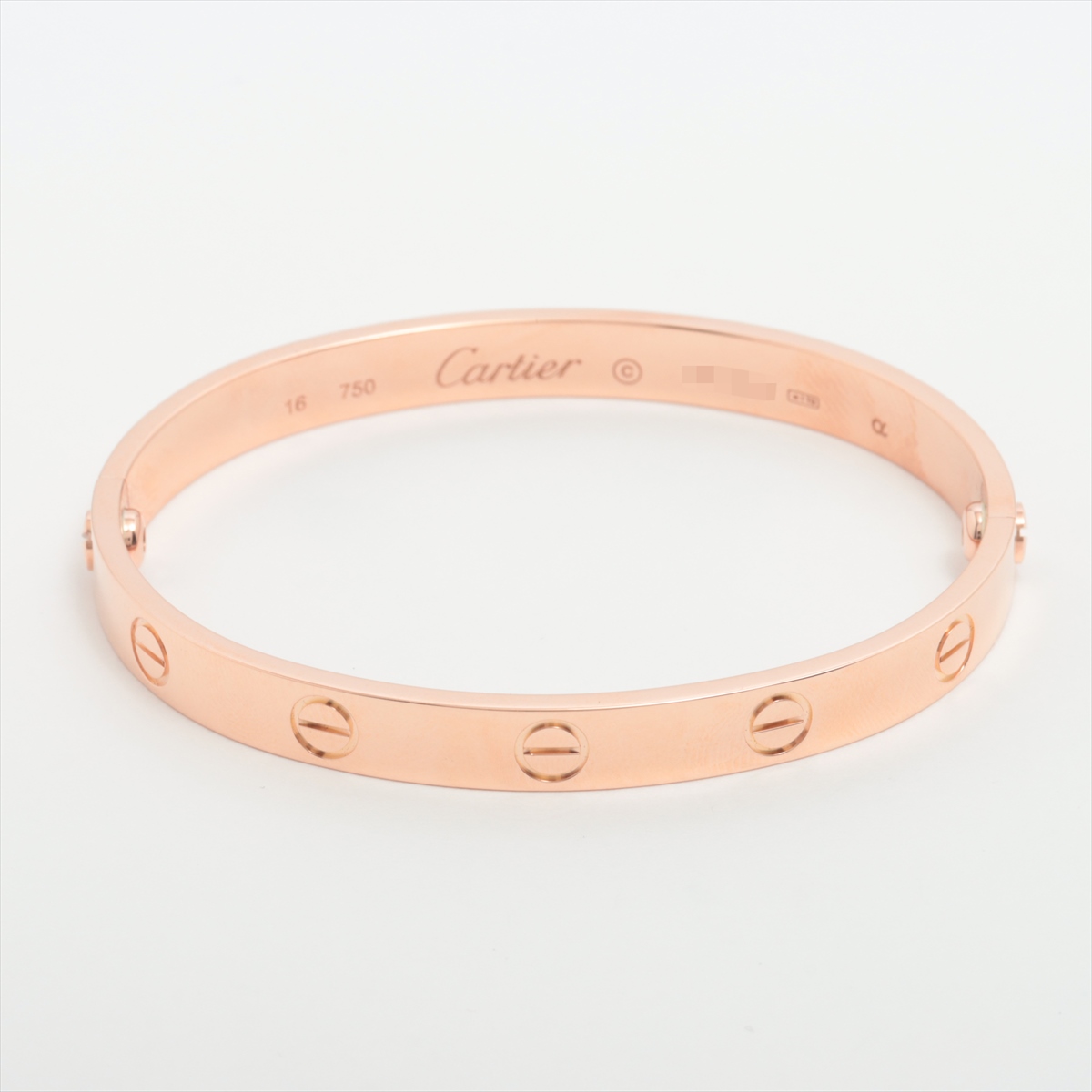 カルティエ ラブ サークル Au750 ブレスレット 16/18 CARTIER カルティエ ラブサークル ブレスレット 18金 K18
