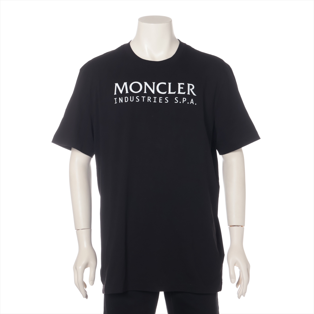 モンクレール 23年 コットン Tシャツ XXL メンズ ブラック 