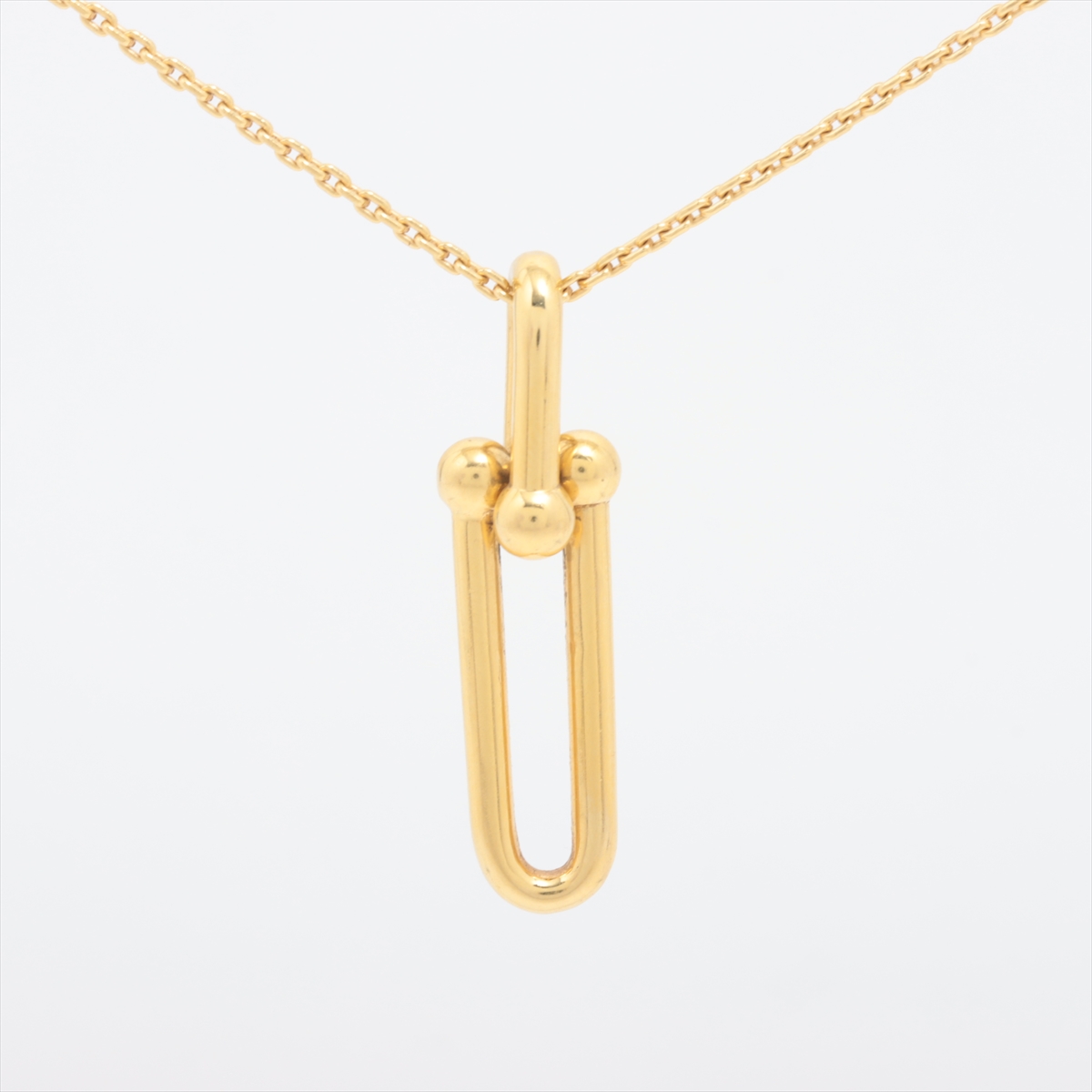 ティファニー ハードウェアリンク ネックレス 750(YG) 8.9g A3588064  