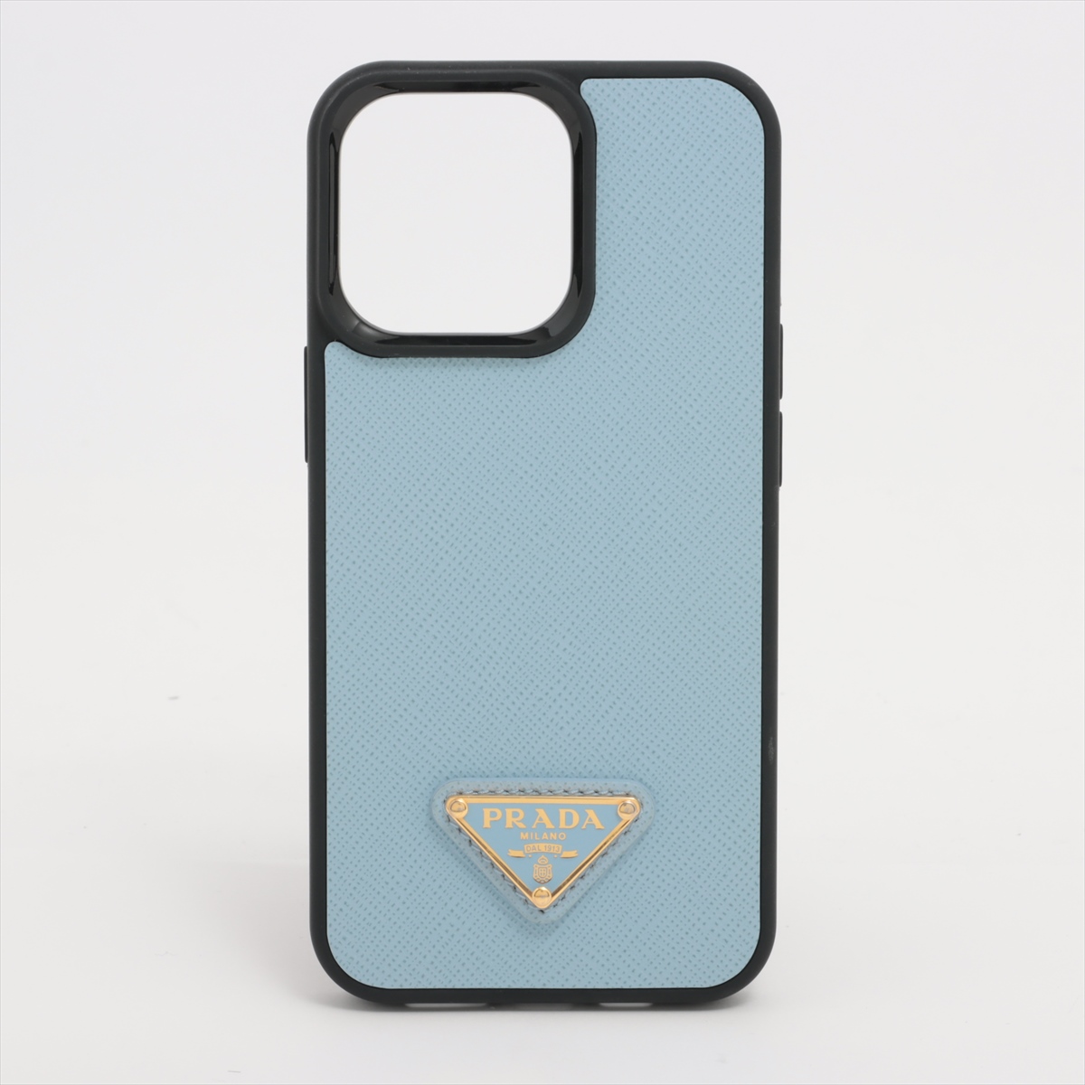 【送料関税無料】 1ZH149 サフィアーノ プラダ レザー ブルー iPhoneケース iPhoneアクセサリー