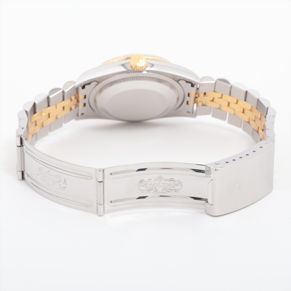 コイ　※同梱割引 ROLEX デイトジャスト 16233G U番 シャンパンゴールド 18KYGxSS