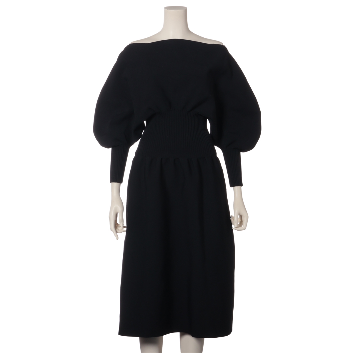 BOTTEGA VENETA ボッテガベネタ ワンピース 黒 4103923F0046 ボッテガヴェネタワンピース新品36 （BOTTEGA VENETA ボッテガ