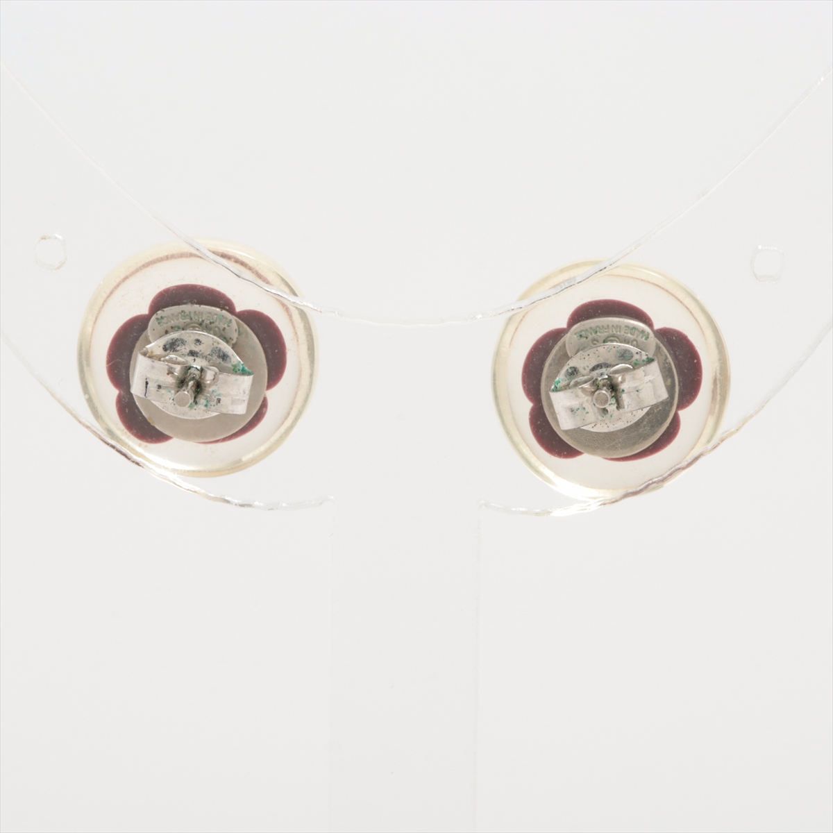 シャネル ココマーク 04S ピアス(両耳用) GP×レジン ボルドー A3591169  