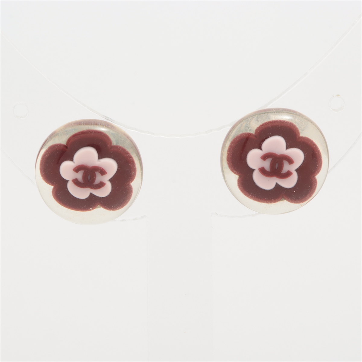 シャネル ココマーク 04S ピアス(両耳用) GP×レジン ボルドー A3591169  