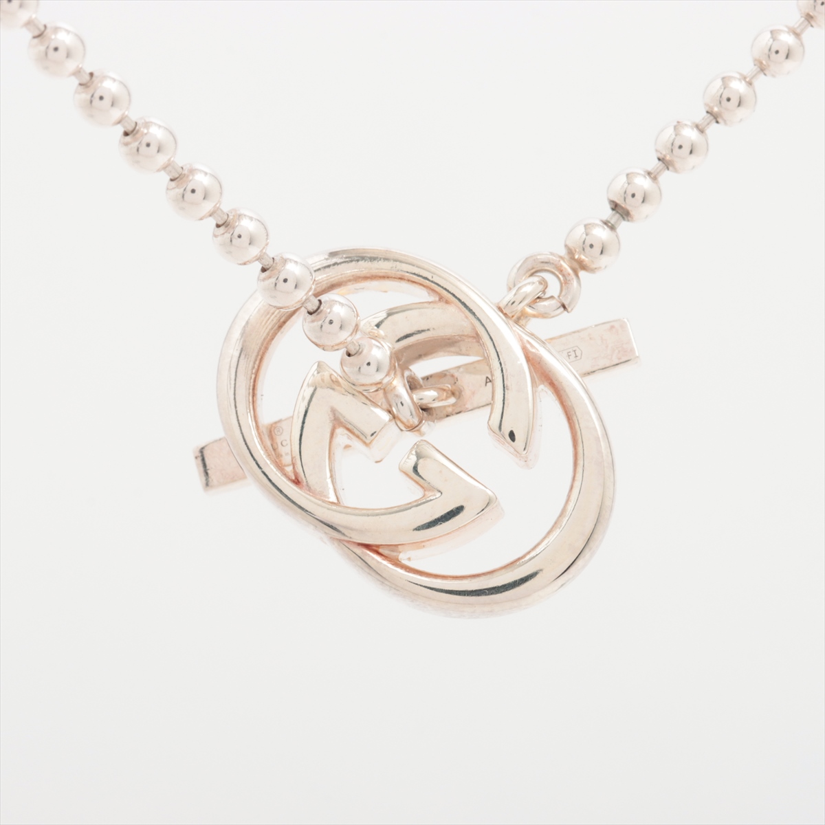 グッチ インターロッキングG ネックレス 925 20.9g シルバー A3595436  