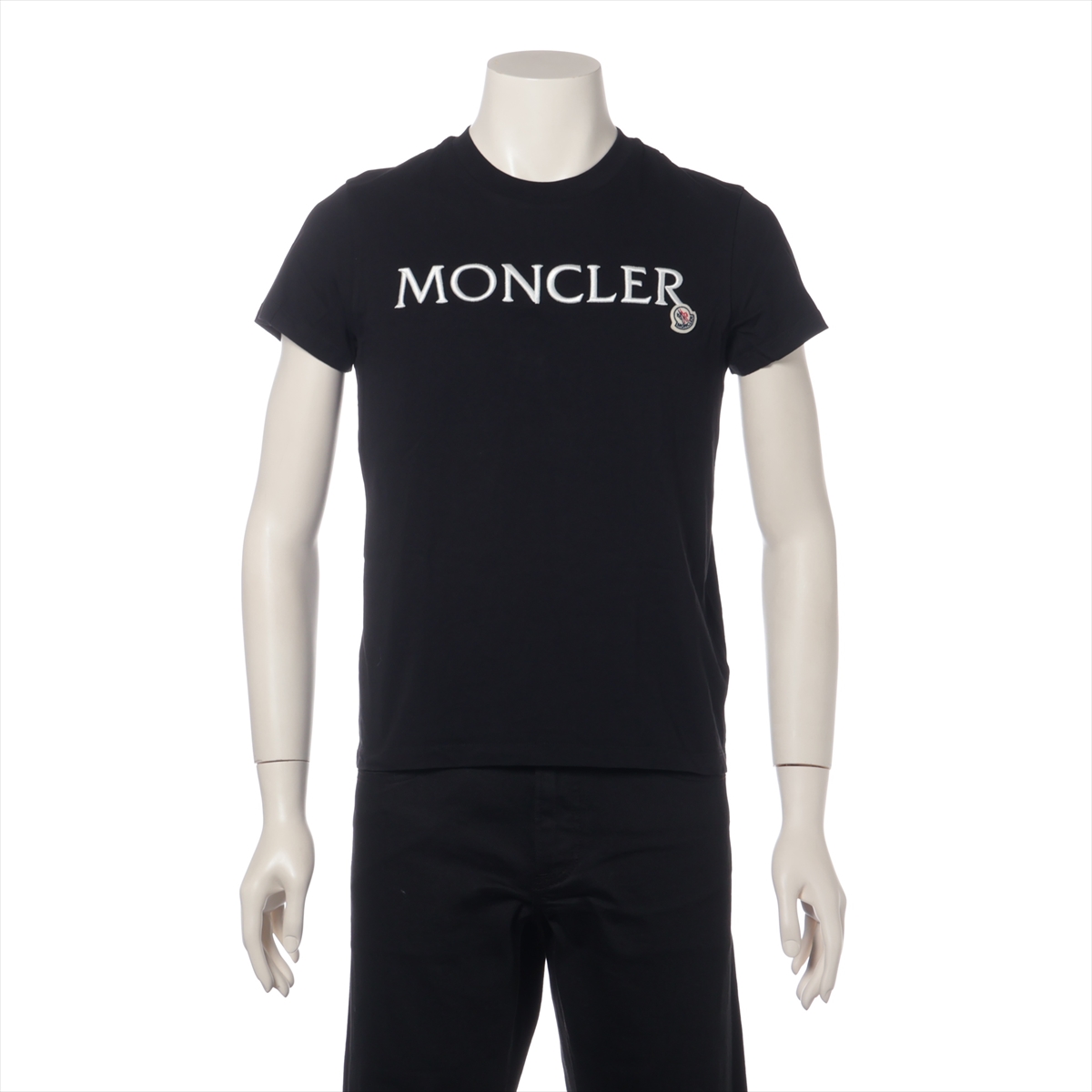 MONCLER ブラック Tシャツ XSサイズ ブラック Tシャツ : Tシャツ＆ポロシャツ 向けの メンズ