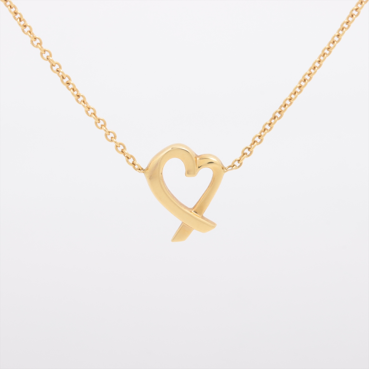 ティファニー ラビングハート ネックレス 750(YG) 2.3g A3597984｜中古  