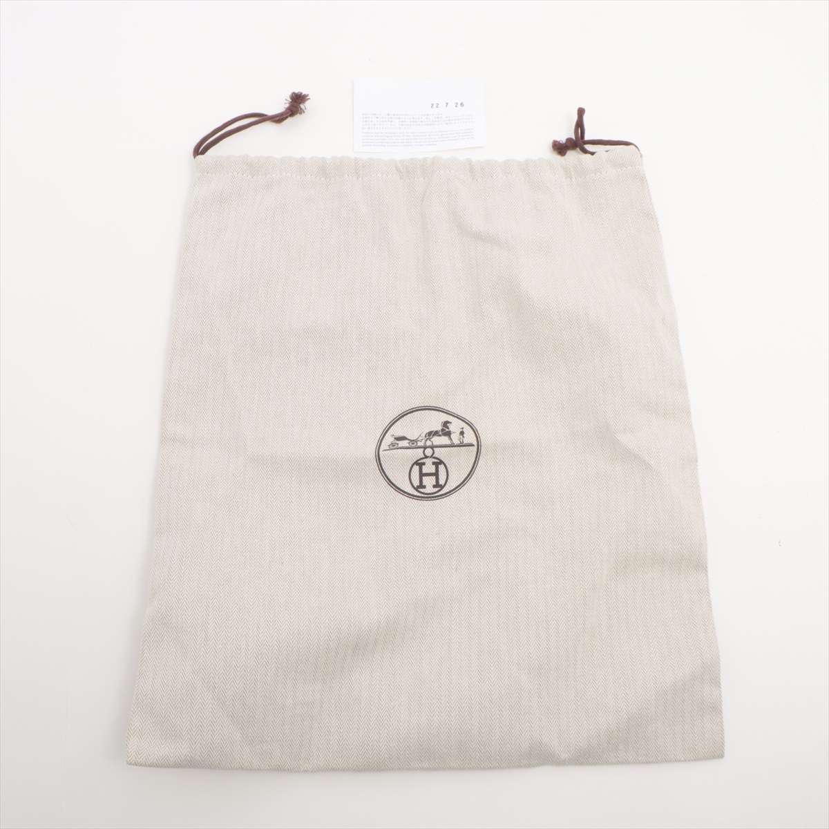 HERMES エルメス/コットン 布帛ハット ブラック 58