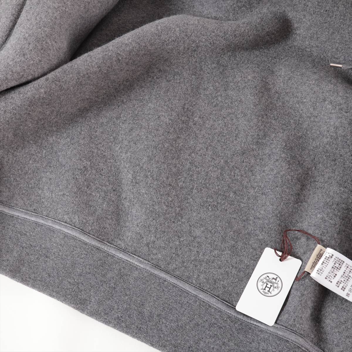 エルメス 23AW ウール ジャケット XL メンズ グレー 32-5733