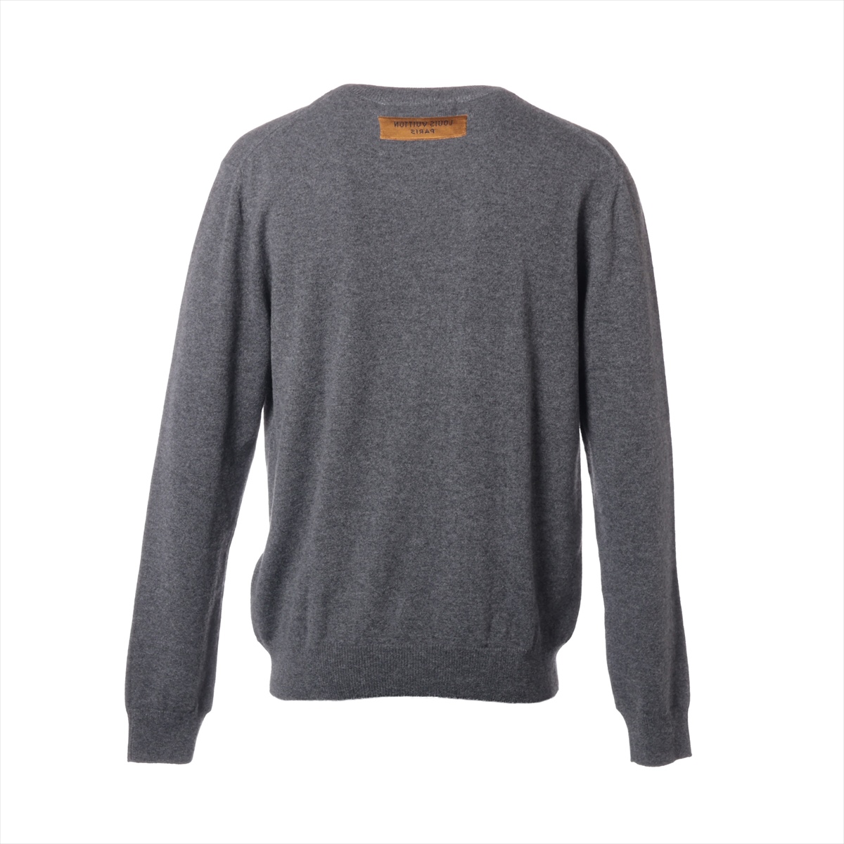 ヴィトン 24SS カシミヤ×シルク ニット M メンズ グレー RM241Q