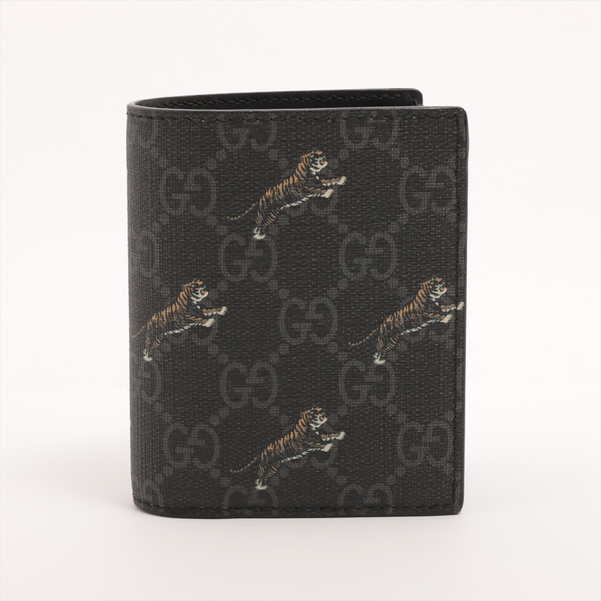 グッチ マイクログッチシマ 449423 レザー ラウンドジップウォレット  