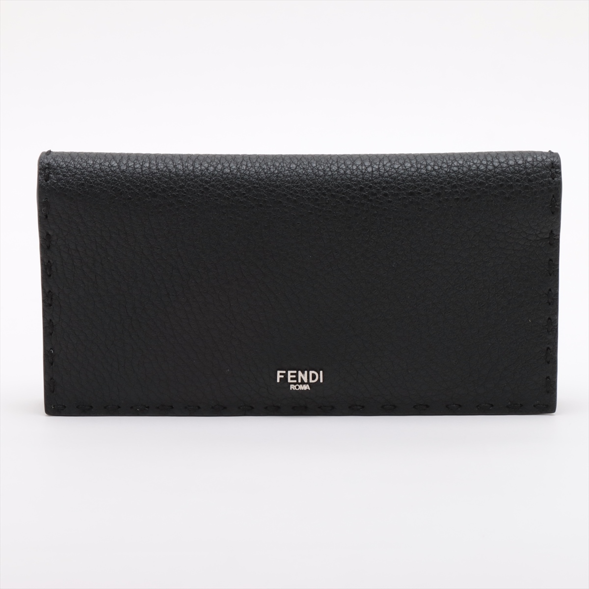 超ポイントアップ祭 フェンディ セレリア A3614721 ブラック 財布 レザー 7M0355 小物