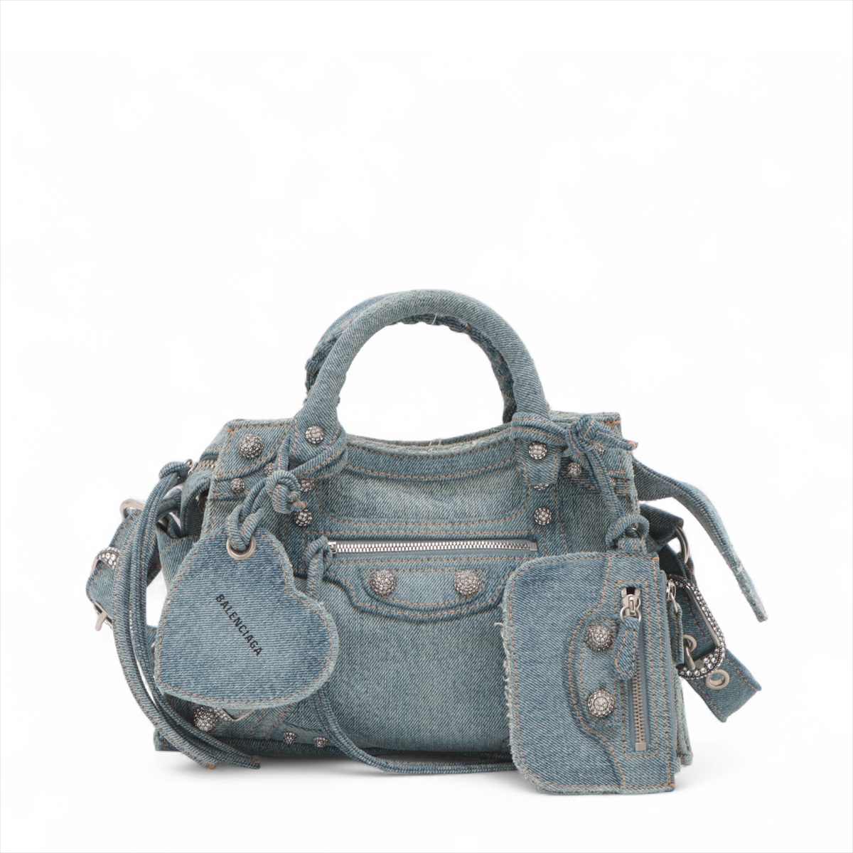バレンシアガ デニム BB ロゴ 2wayバッグ 702699 バレンシアガ デニム BB ロゴ 2wayバッグ 702699