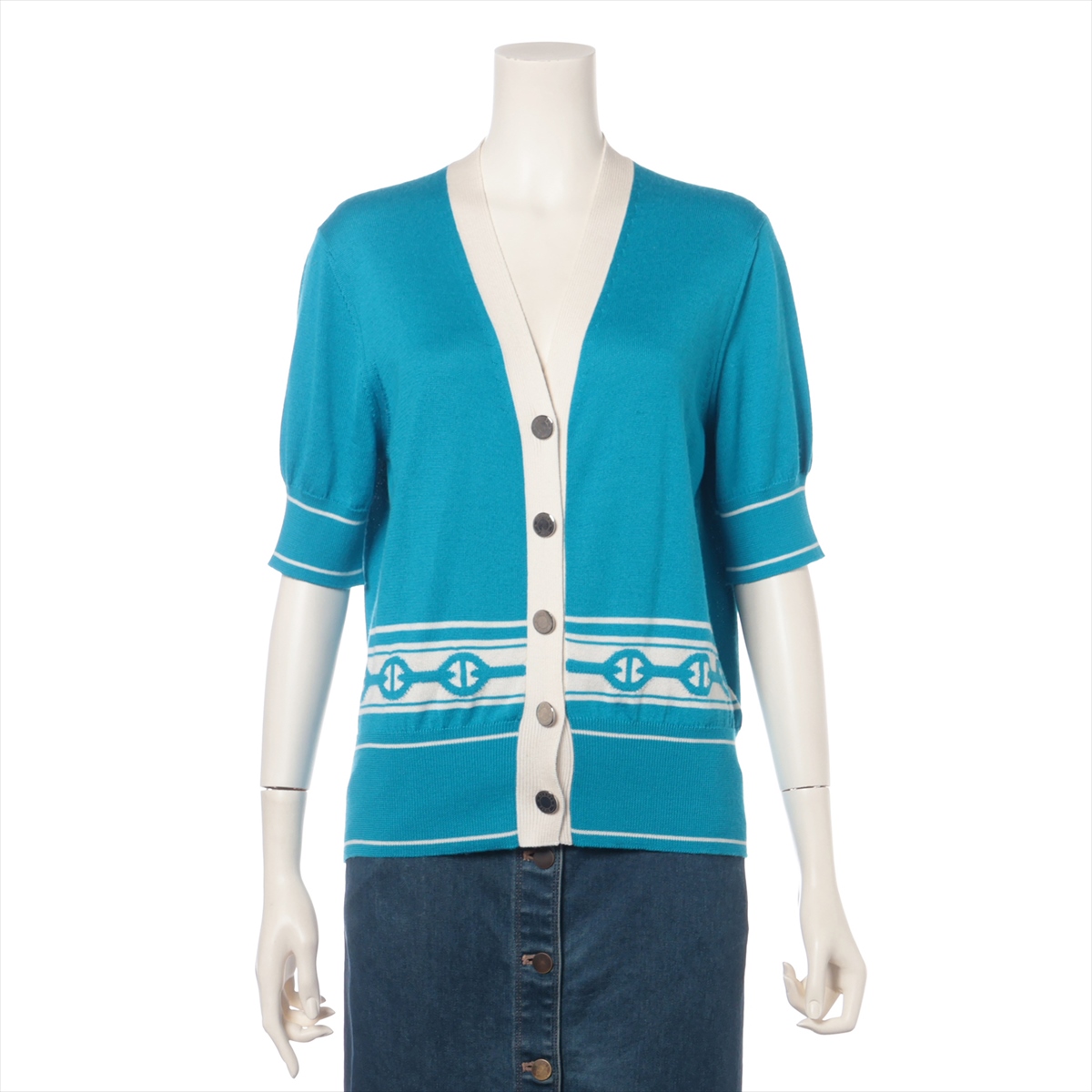 最終お値下げ！エルメスシルクカーディガン 最終お値下げ！エルメスシルクカーディガン - メルカリ