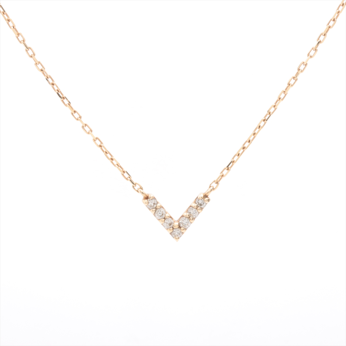 エテ ダイヤ ネックレス K10(YG) 0.9g