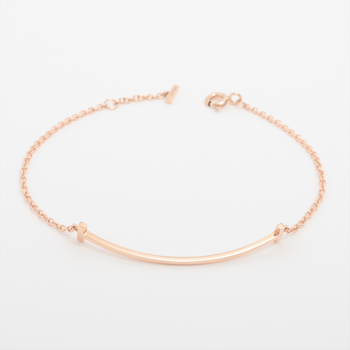 ティファニー Tスマイル ブレスレット 750(PG) 2.6g A3621144｜中古  