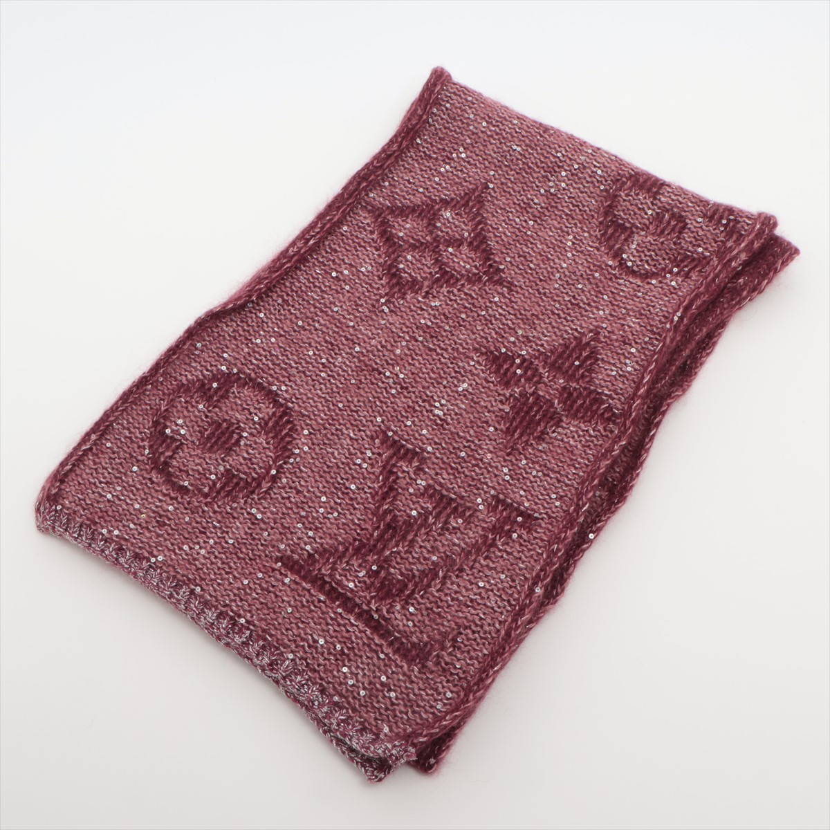 ルイヴィトン エシャルプ モノグラム グリッター スパンコール  