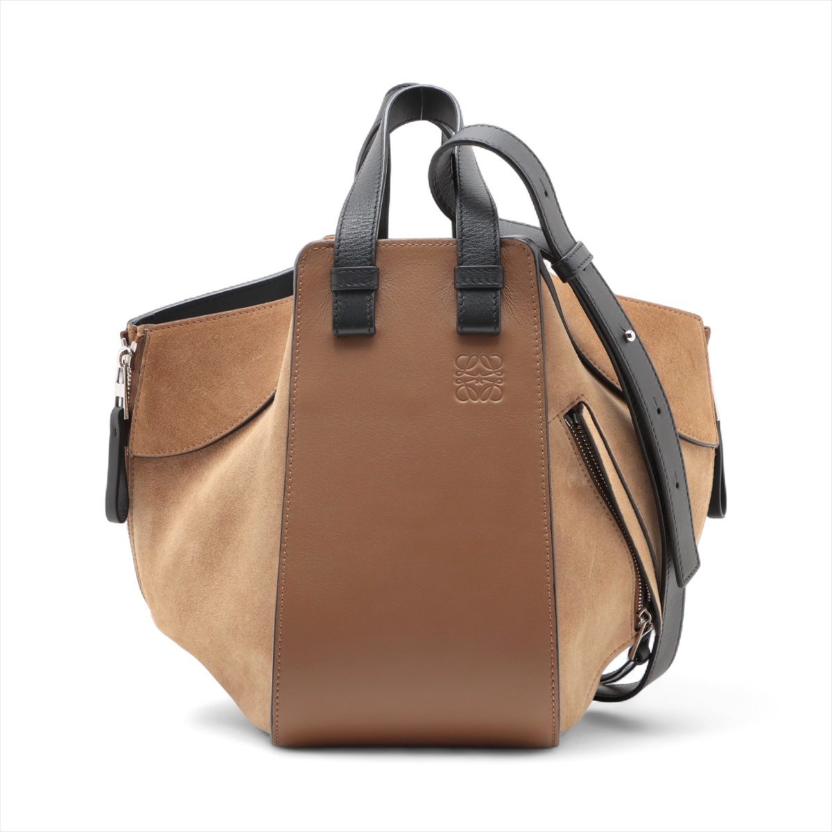 ロエベ ハンモック スモール スエード 2WAYショルダーバッグ ベージュ  