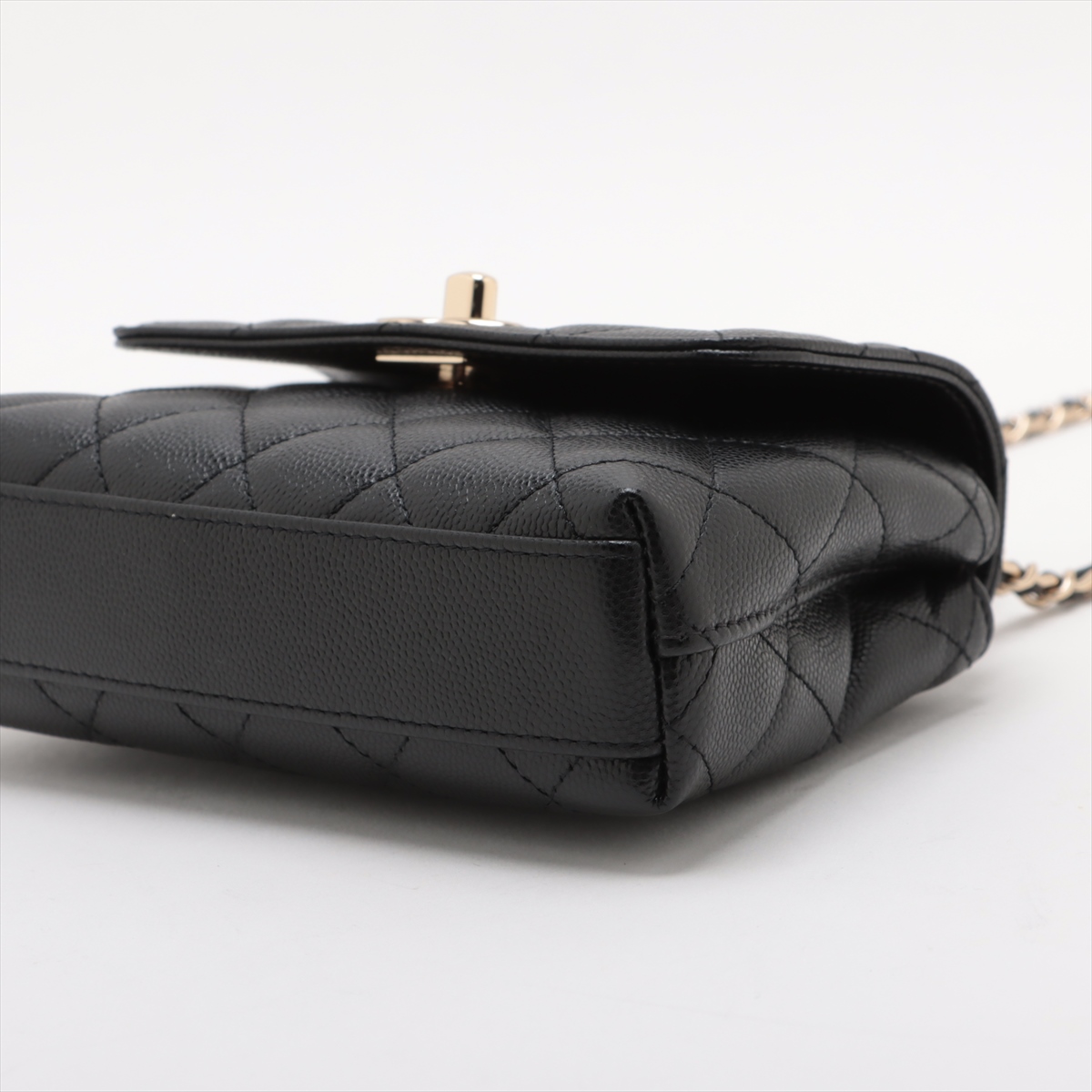 CHANEL はこるこ‼️ シャネル ココハンドル ミニミニ キャビアスキンxリザード 2WAY