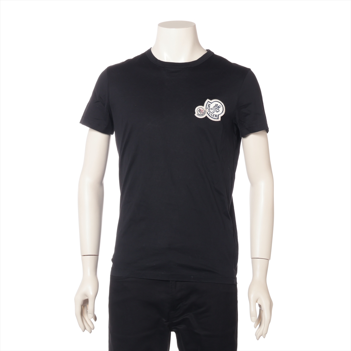 人気モンクレールTシャツブラックサイズS 3S537