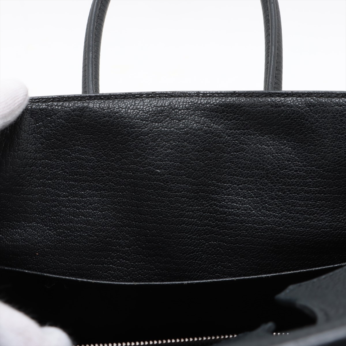 エルメス バーキン25 ルトゥルネ トゴ ブラック シルバー金具 Z