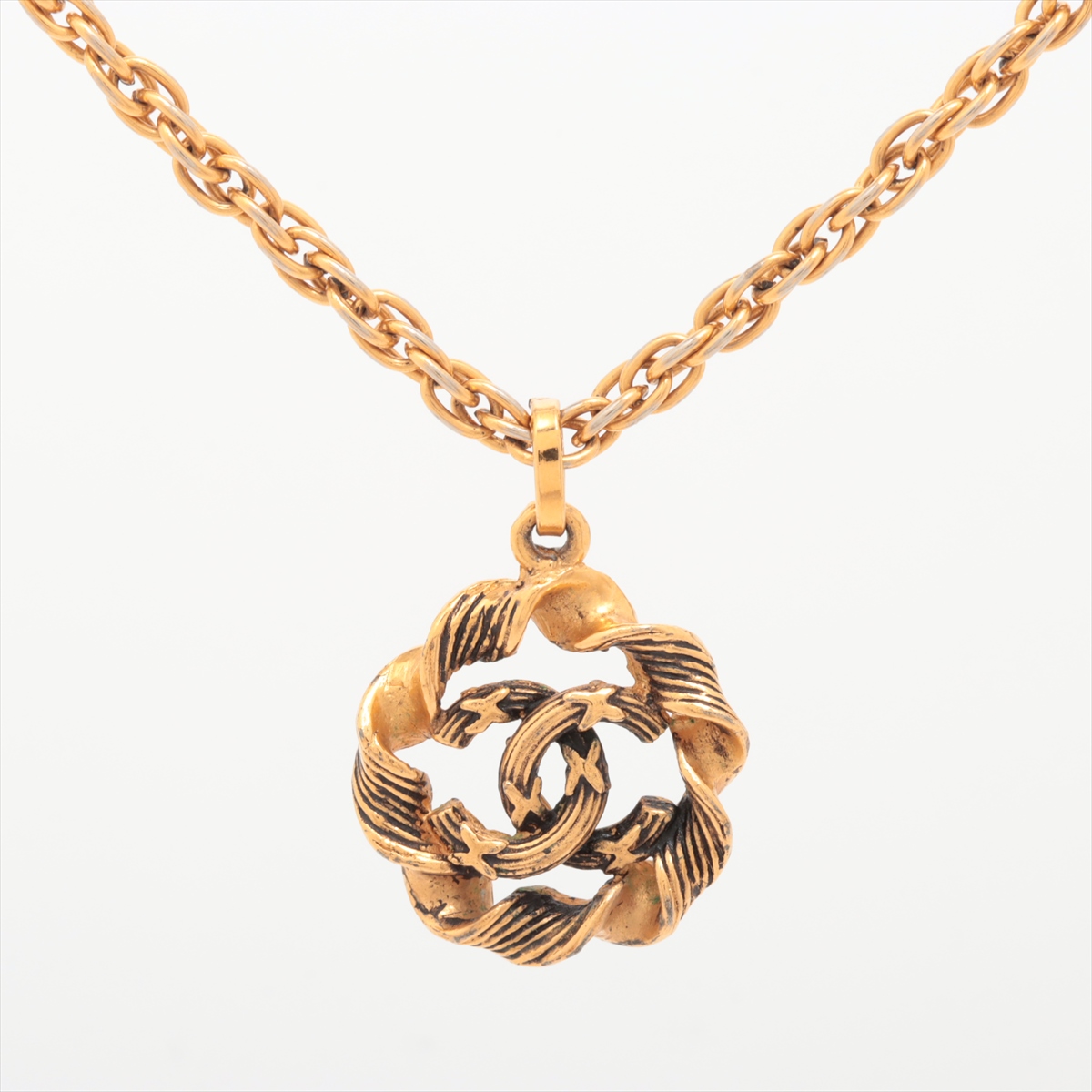 CHANEL シャネル ネックレス ココマーク サークル ビンテージ 3633