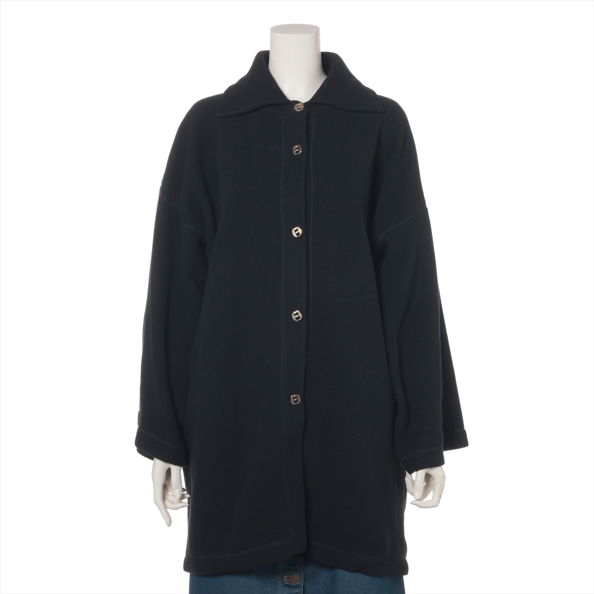 フェラガモ ポリエステル コート XS レディース ブラック A3625495  