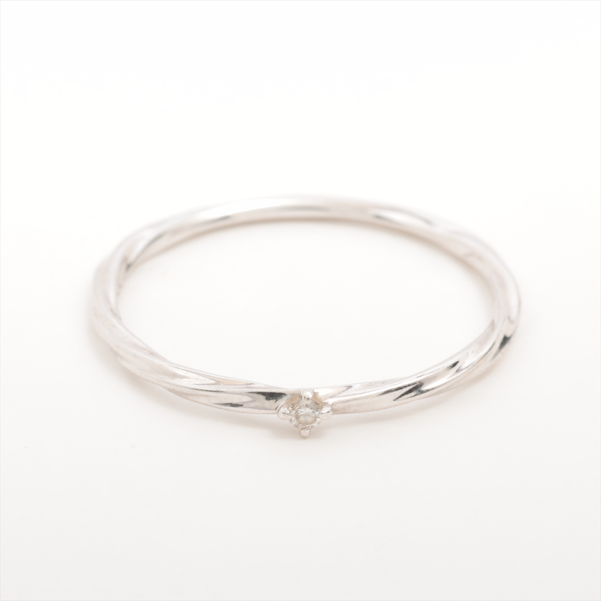 エテ ダイヤ リング K10(YG) 0.8g 0.01 A3752535｜中古ブランド
