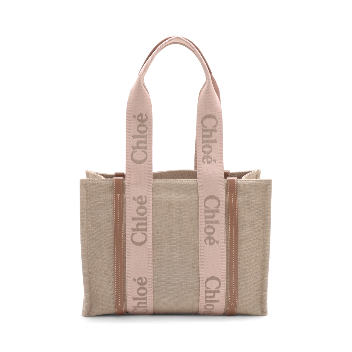 Chloe クロエ Woody ミディアム トートバッグ ベージュ