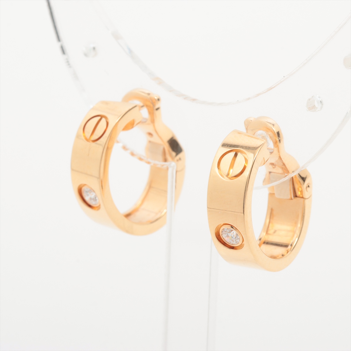 カルティエ ラブ フープ ダイヤ ピアス 750(YG) 12.0g A3628151｜中古  