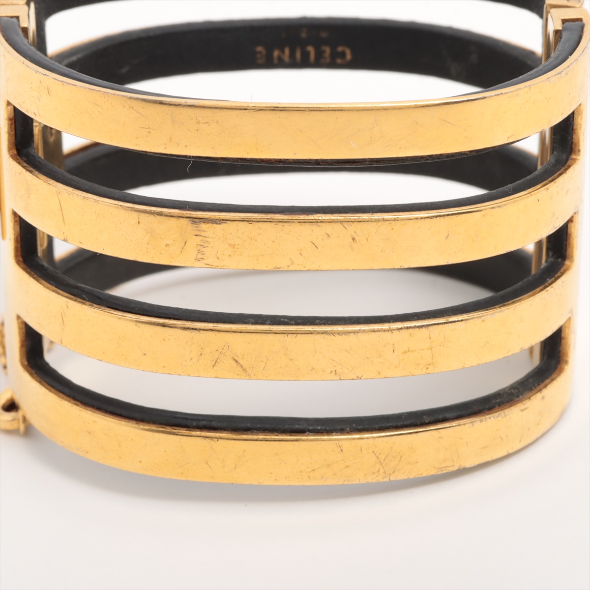 セリーヌ　old celineマンシェット フィービー バングル CELINE＊ノット エクストラシンブレスレット オープン バングル