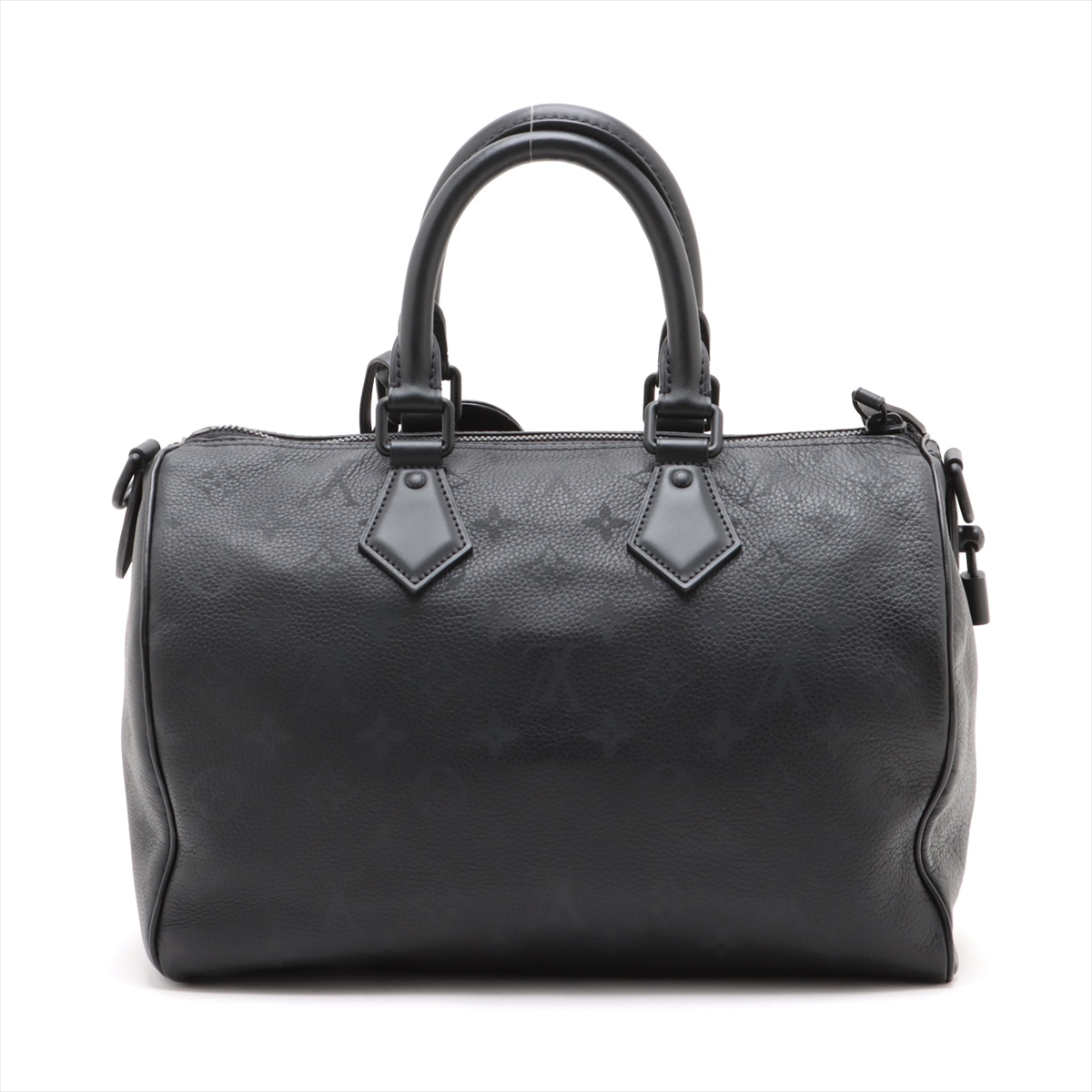 Louis Vuitton ブラックリボンベルト LOUIS VUITTON Vernis LV Facettes Belt 85 34 Amarante 190614