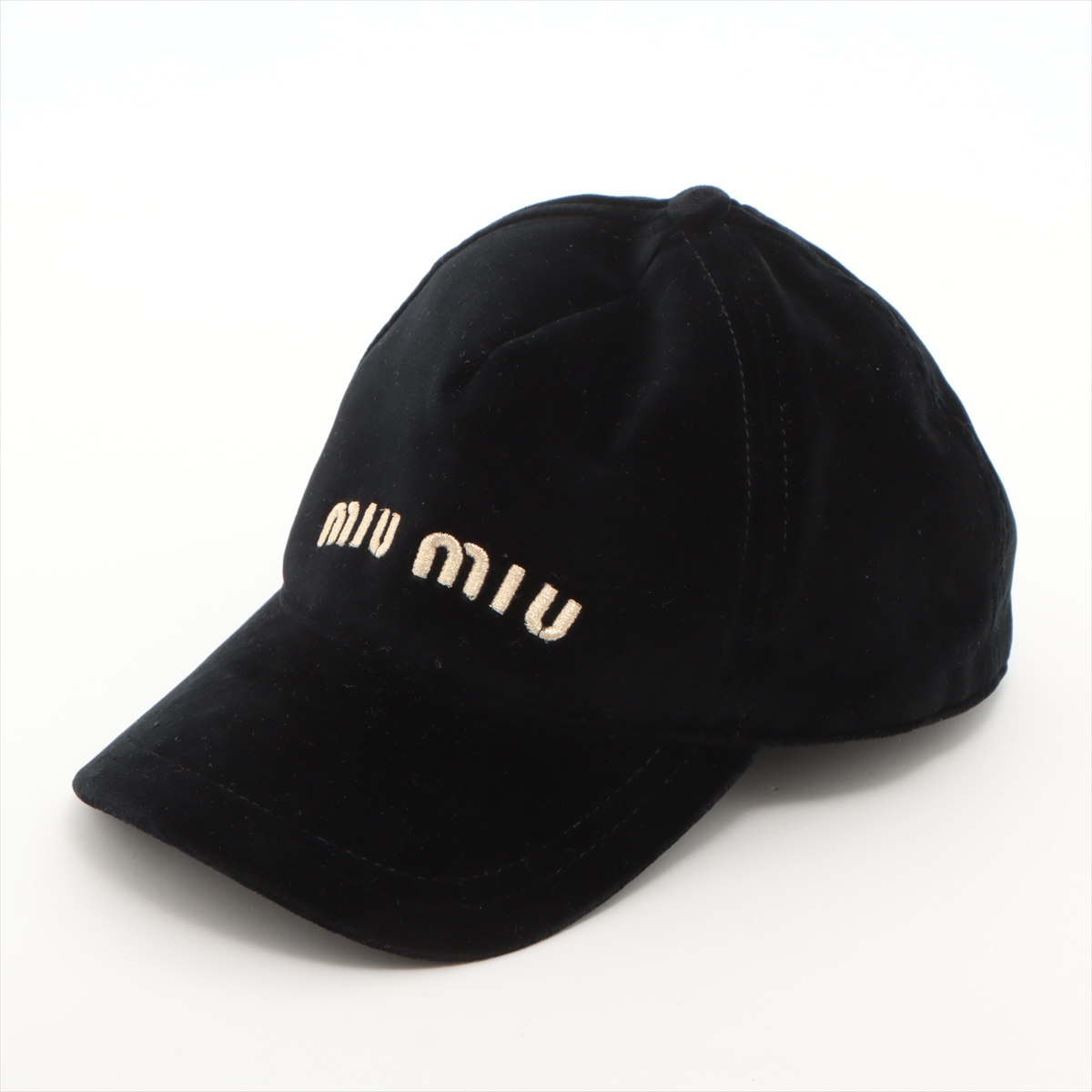 MIU MIU キャップ S 5HC179 2DXI ブラック コットン | MixTHINKS