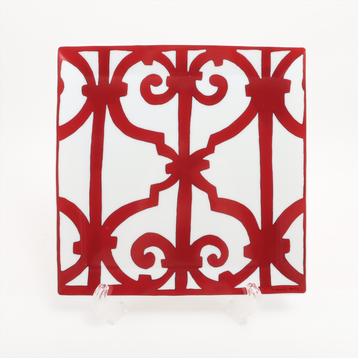 ◎409847 未使用品 HERMES エルメス ガダルキヴィール レッド 19cm