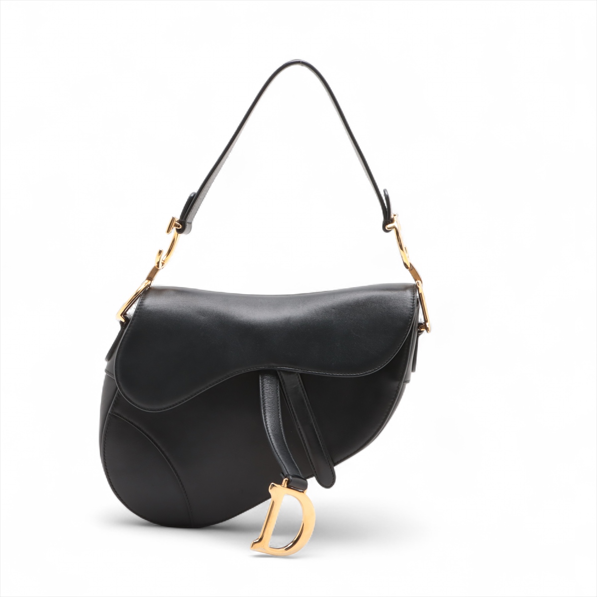 Dior ブラック サドルバッグ