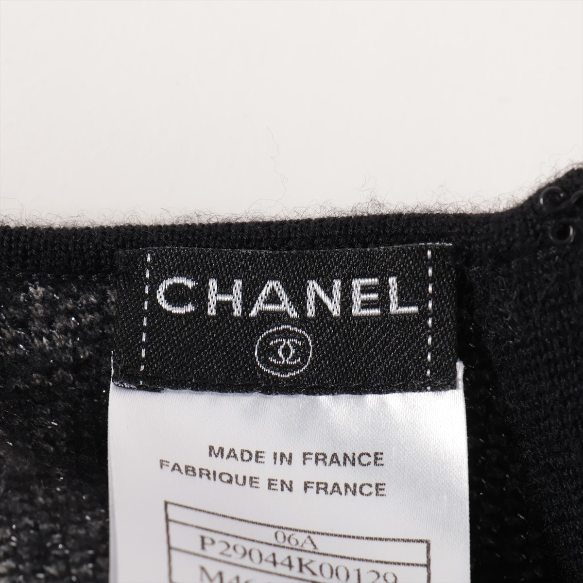 CHANEL #spc シャネル ワンピース 36 黒 ニット 半袖