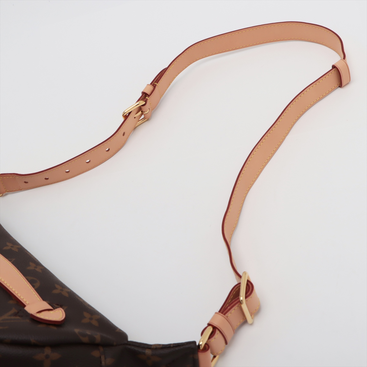 ◆LOUIS VUITTON◆国内発 モノグラム ヴァンドーム 大容量バッグ ヴィトン モノグラム バムバック M43644 ブラウン RFID反応あり