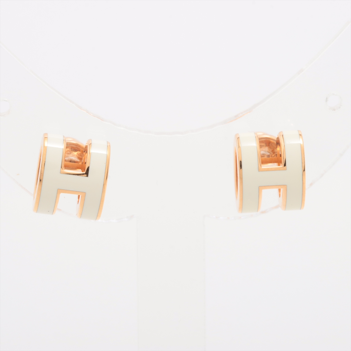 エルメス キューブピアス ホワイト
