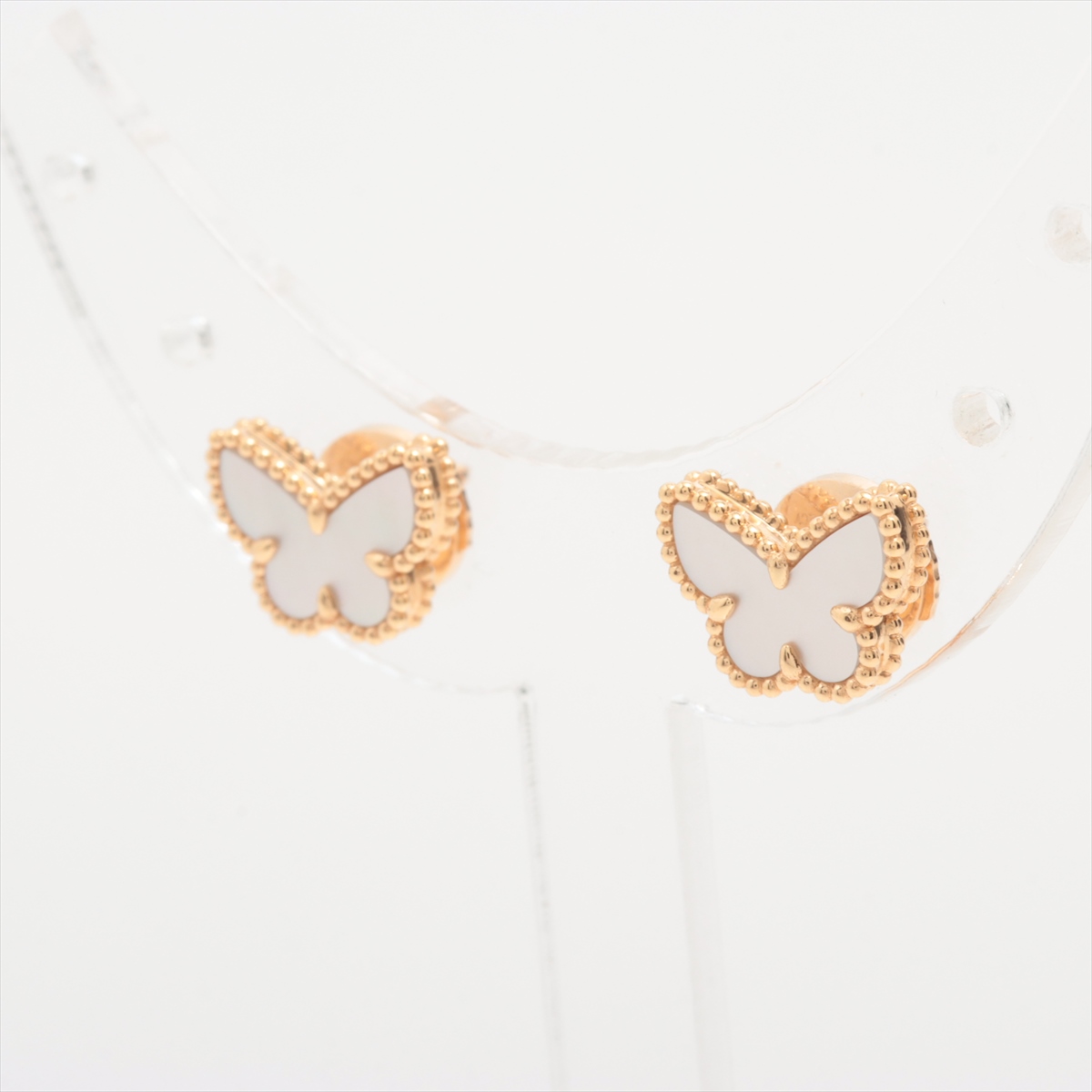 【VINTAGE】ヴァンクリーフ&アーペル パピヨン シェル ピアス ヴァンクリーフ&アーペル スウィートアルハンブラ パピヨン