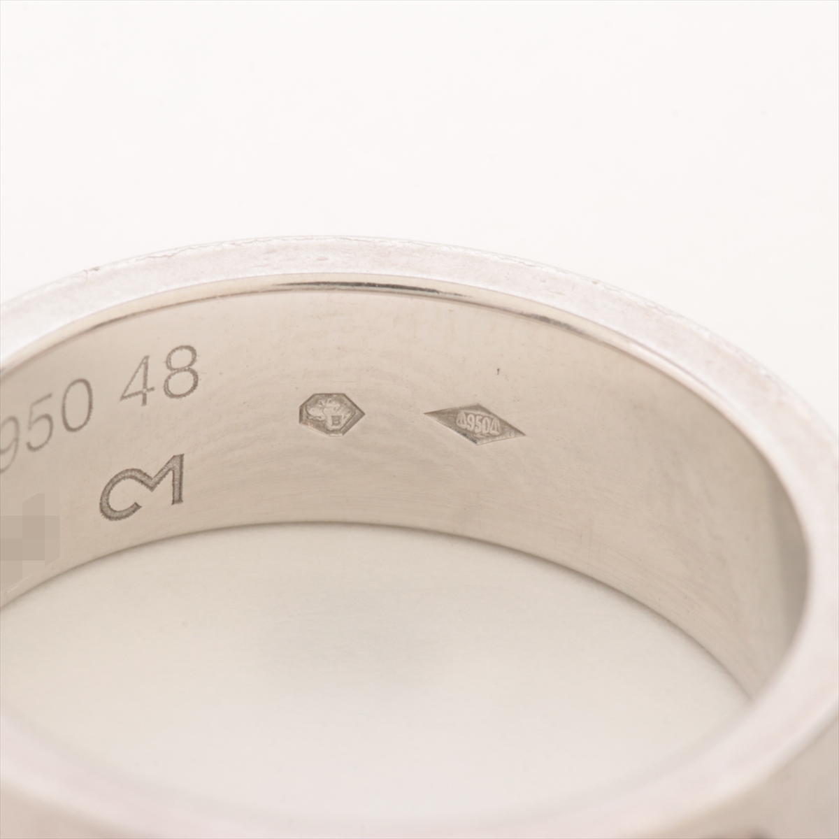 Cartier カルティエ リング Pt950 48 4801024D0011 CARTIER カルティエ Pt950プラチナ バレリーナ カーブ