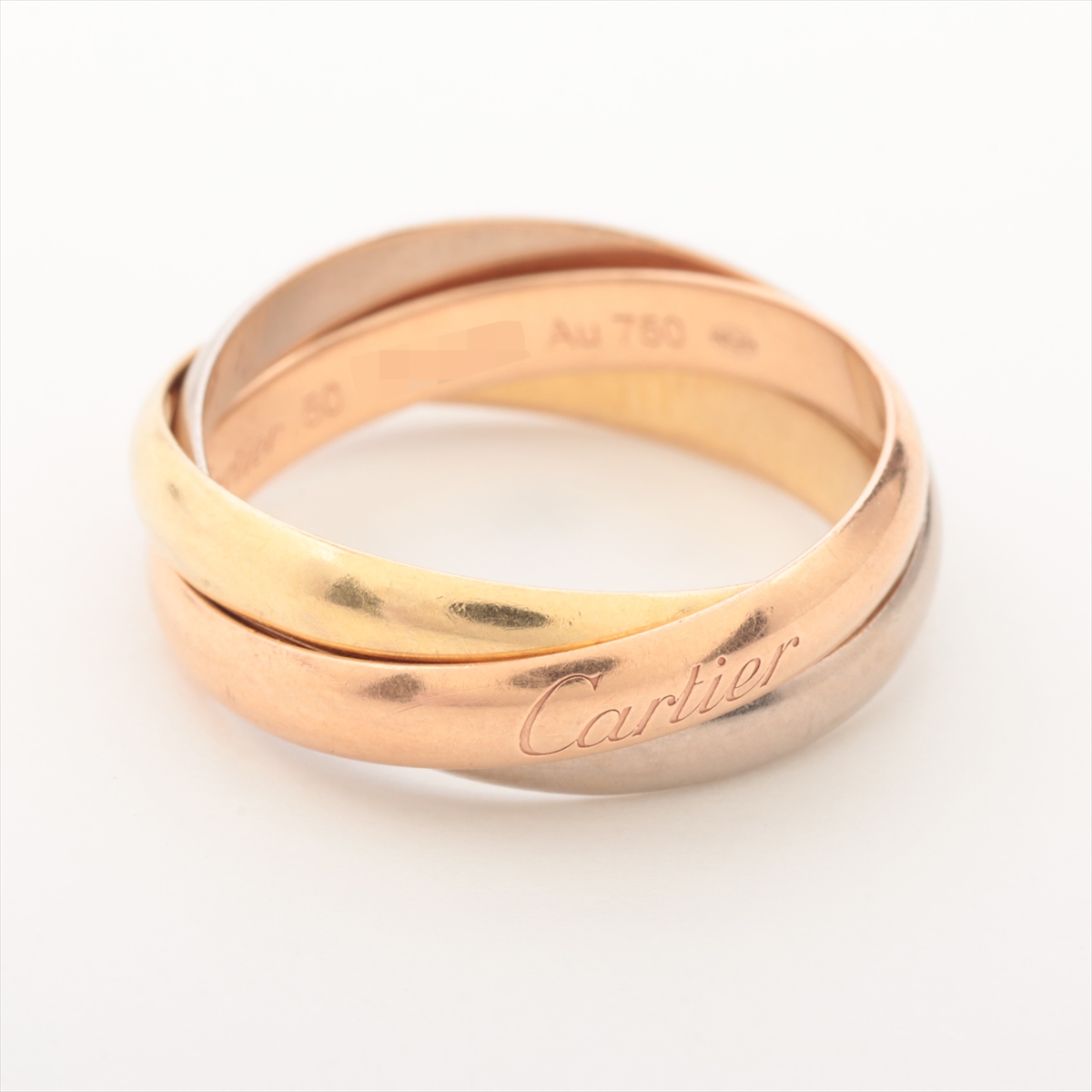 カルティエ トリニティ リング 750(YG×PG×WG) 4.9g 50 A3633189｜中古  