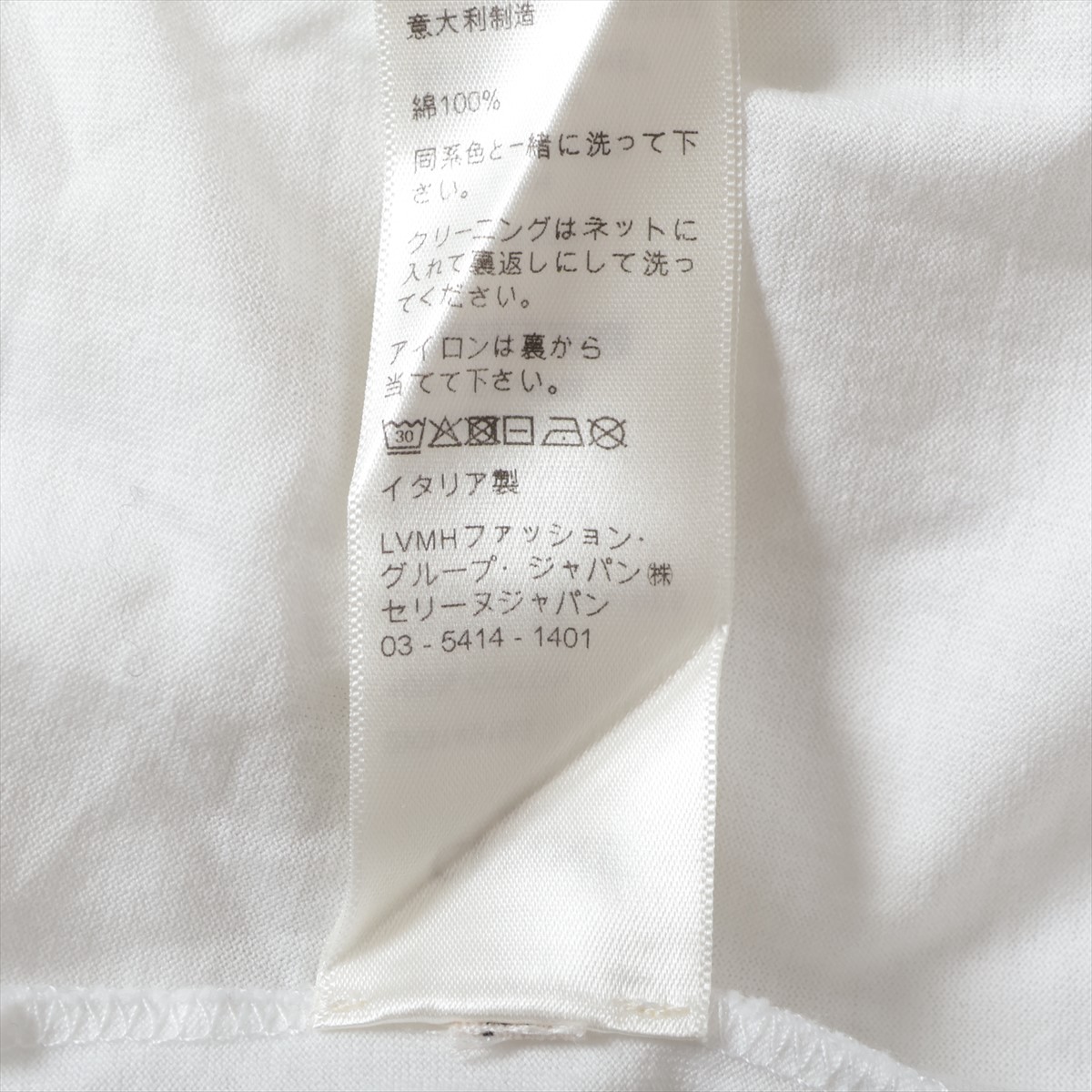 セリーヌ エディ期 コットン Tシャツ L レディース ホワイト