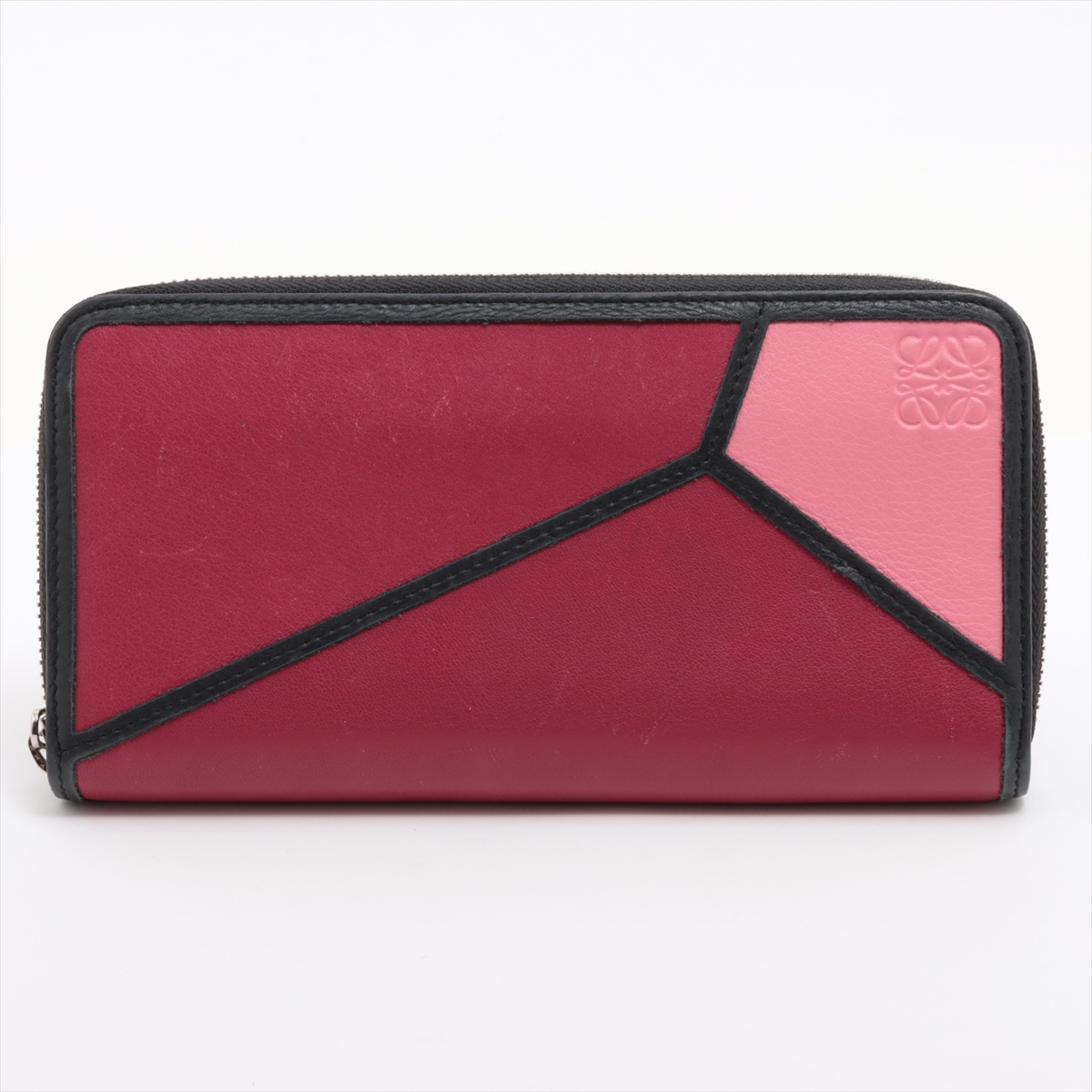 LOEWE ロエベコンパクトウォレット パズル ピンク ラウンドジップ LOEWE ロエベコンパクトウォレット パズル ピンク ラウンドジップ