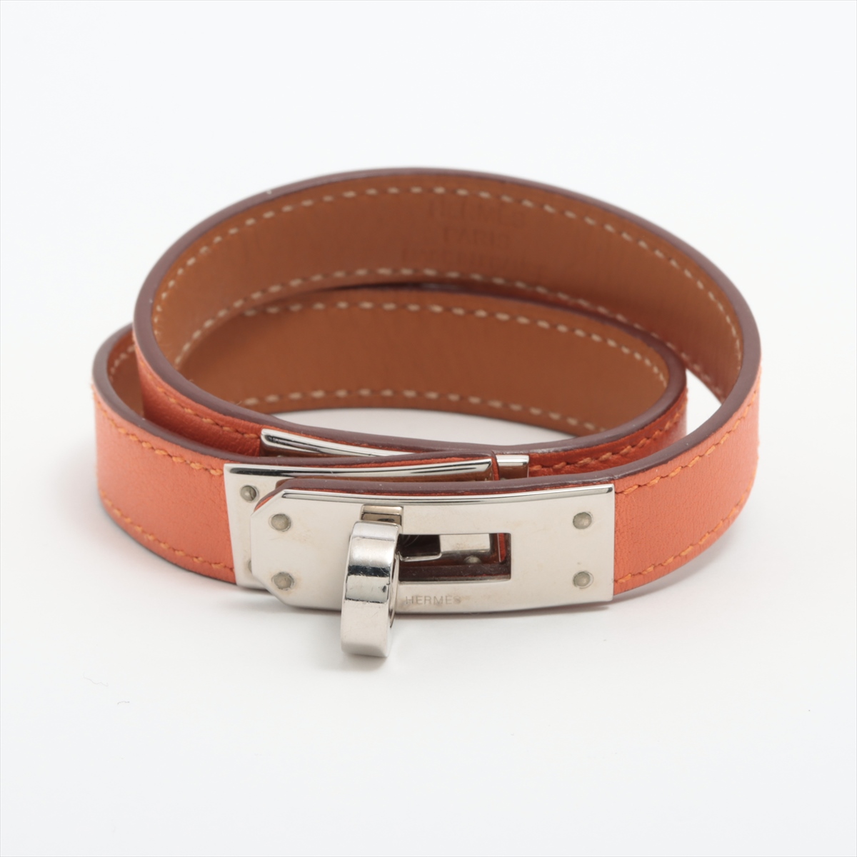 エルメス ケリーブレスレット ドゥブルトゥール □P刻 ブレスレット 