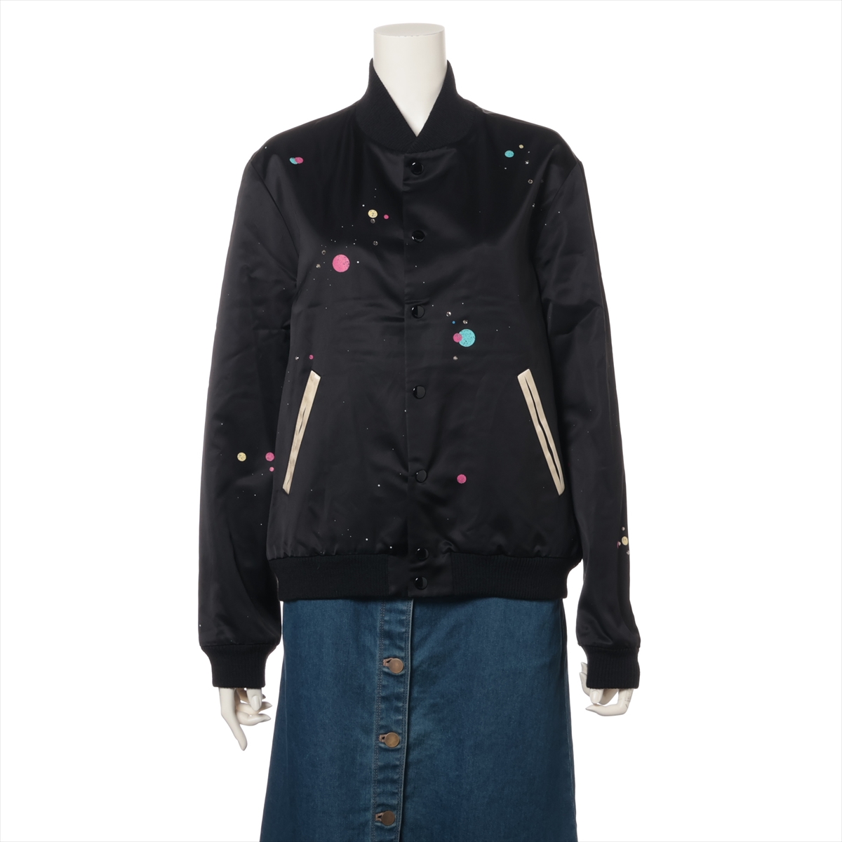 3万円】Paris brand ボタンデザインブラック ジャケット