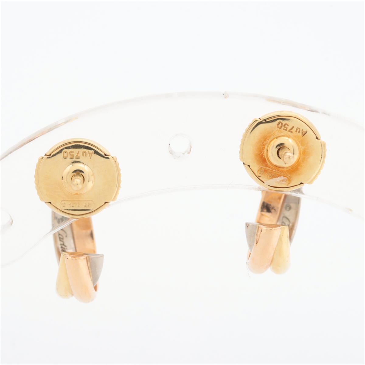 カルティエ トリニティ ピアス 750(YG×PG×WG) 4.5g A3644071
