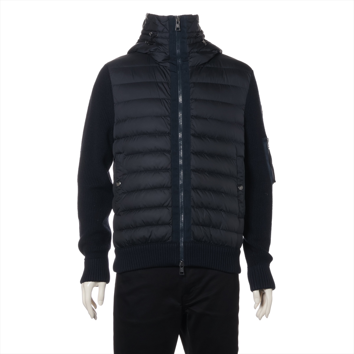 モンクレール CARDIGAN 22年 ウール ダウンジャケット M メンズ 