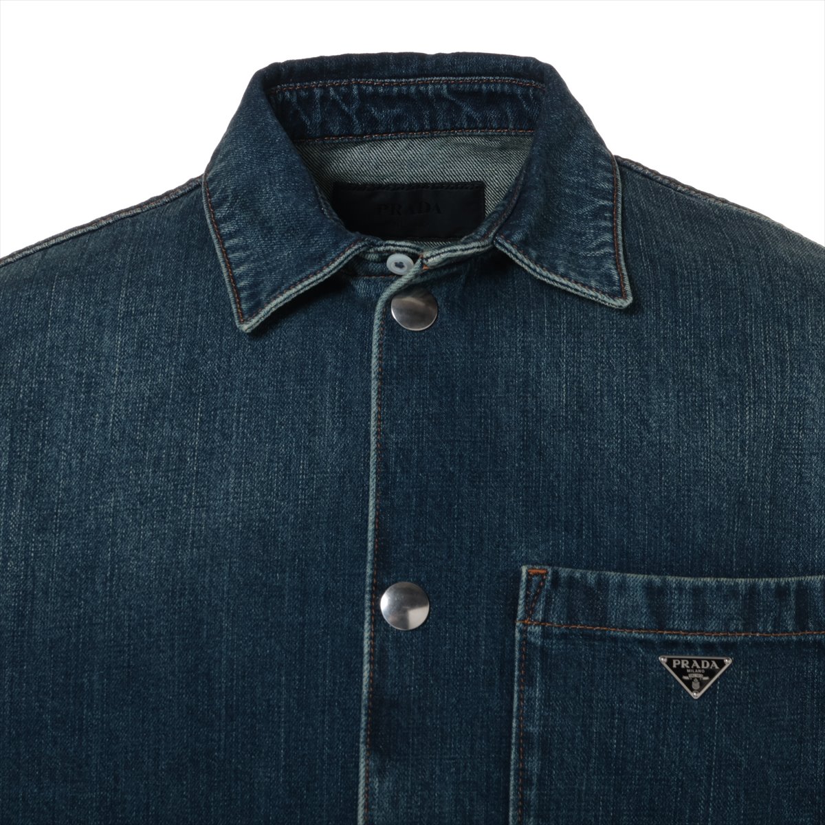 ☆PRADA☆プラダ トライアングルロゴ デニムジャケット PRADA - 極美品 プラダ PRADA ジャケット 2021 デニムジャケット